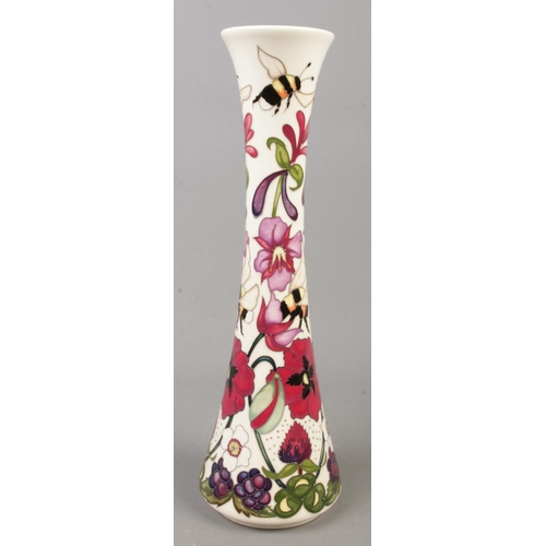 22 - A Moorcroft pottery vase decorated in The Pollinators pattern by Rachel Bishop. Date cypher for 2019... 