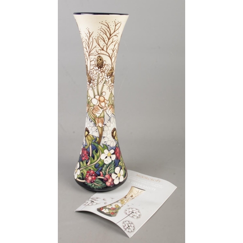 35 - A large Moorcroft pottery trial vase decorated in the Time Flies pattern by Rachel Bishop to celebra... 