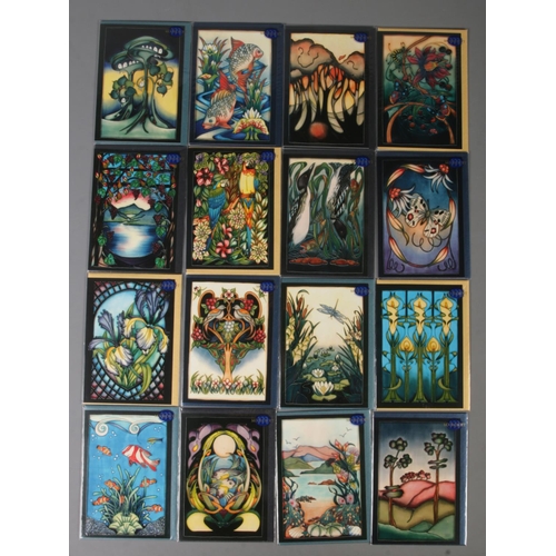 62 - A complete set of the first issue of Moorcroft Christmas cards in original wrapping. Featuring desig... 