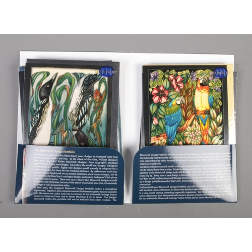 62 - A complete set of the first issue of Moorcroft Christmas cards in original wrapping. Featuring desig... 