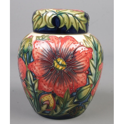 66 - A Moorcroft pottery ginger jar decorated in the Pheasants Eye pattern by Shirley Hayes. Date cypher ... 