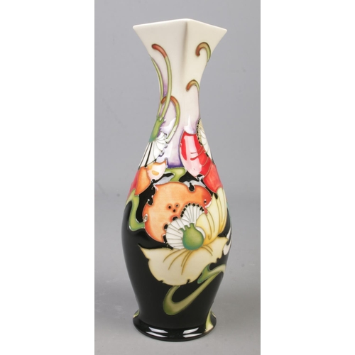 75 - A Moorcroft pottery trial vase decorated in the Demeter pattern by Emma Bossons. Date cypher for 200... 