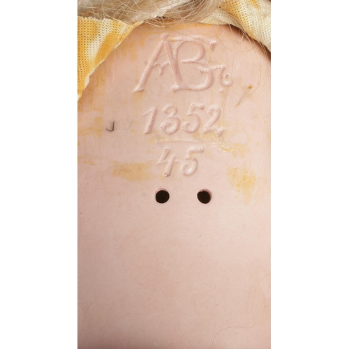 47 - An Alt Beck and Gottschalk bisque head doll, with ABG marking and 1352/45. Height: 46cm.