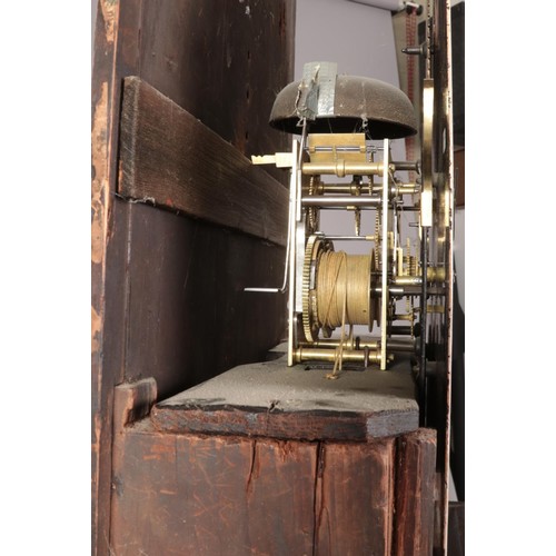 602 - A 19th century mahogany long case clock by William Griffith, Birmingham. Having twin swan neck pedim... 