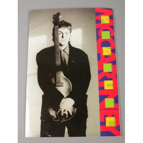 78 - A Paul McCartney programme and ticket issued from the 'Paul McCartney World Tour, 1990'. The ticket ... 