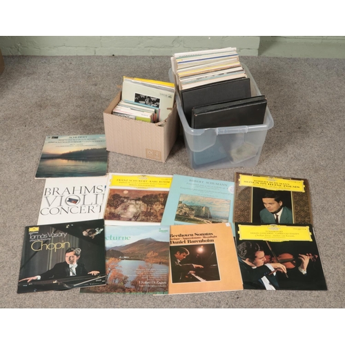 253 - Two boxes of classical records LPs-10