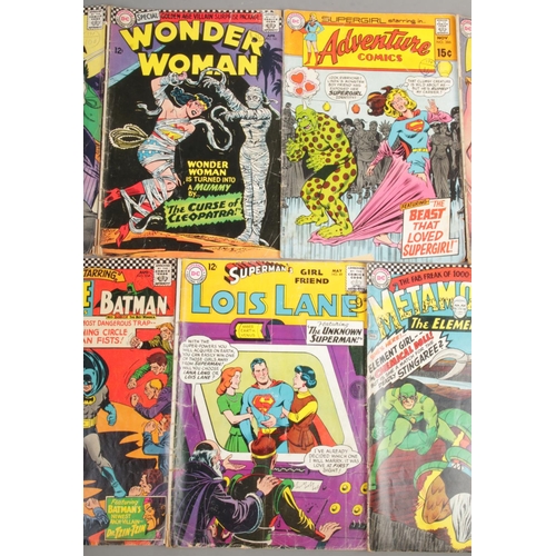 100 - Seven 1960s DC Nantional Comics. Includes Aquaman no.10 1963, Metamorpho no.10 1966, Lois Lane no.49... 