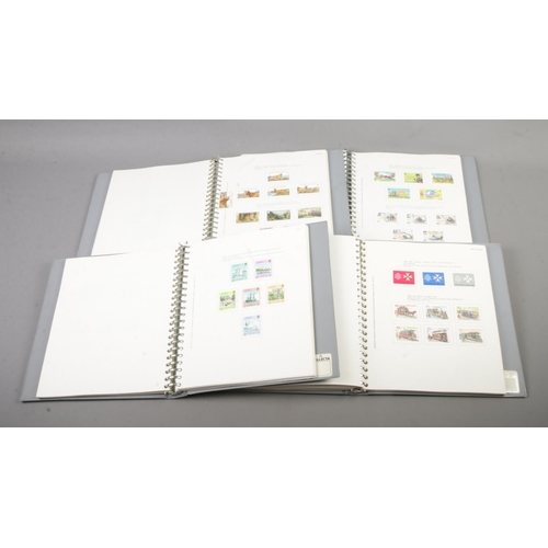 116 - Four near complete Collecta One Country stamp albums to include New Zealand, Guernsey, Isle of Man a... 