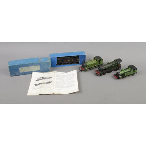 123 - Four model railway locomotives to include boxed Hornby Dublo LMS 6917, Tri-Ang 31757, Hornby LNER 84... 