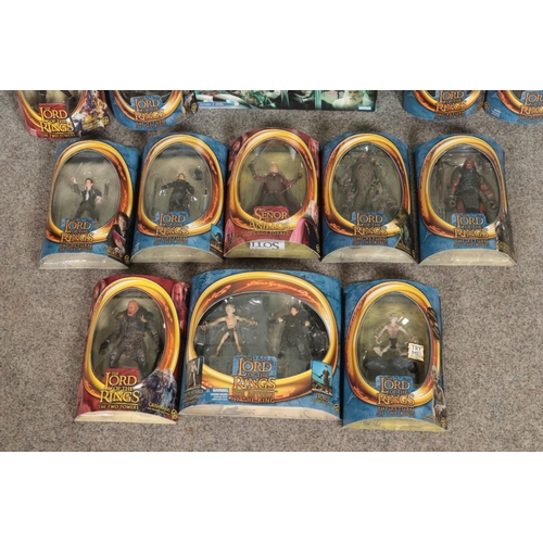 248 - A collection of Toy Biz Lord of the Rings action figures along with a boxed Trivial Pursuit: Lord of... 