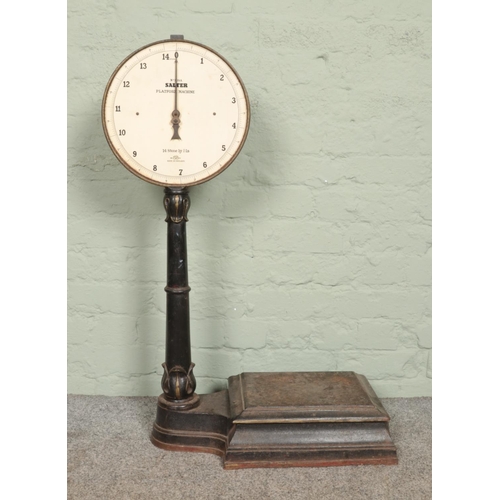 312 - A set of Salter Platform scales, No. 109A. 93cm tall.