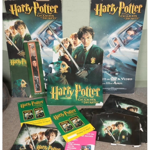 358 - A large collection of Harry Potter movie advertising and point of sale pieces from various Potter fi... 