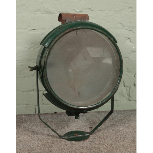 377 - A large Tilley Hendon projector light. Diameter: 36cm.