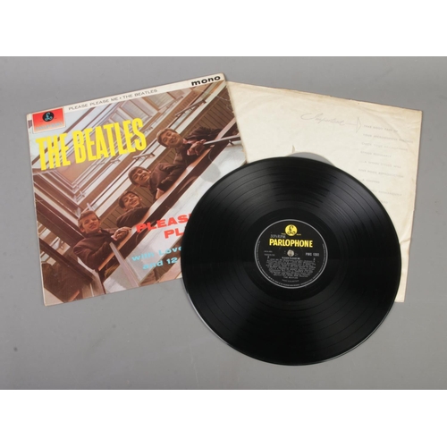 61 - The Beatles Please Please Me vinyl LP record. Mono (PMC 1202) Fourth Pressing, matrix number XEX-1N ... 