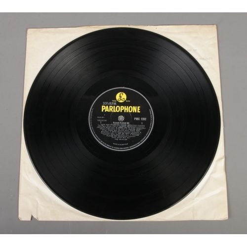 61 - The Beatles Please Please Me vinyl LP record. Mono (PMC 1202) Fourth Pressing, matrix number XEX-1N ... 