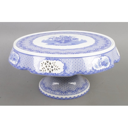66 - A Limited Edition Spode 'Seasons' pierced footed cake stand, from the Signature Collection. No. 718 ... 