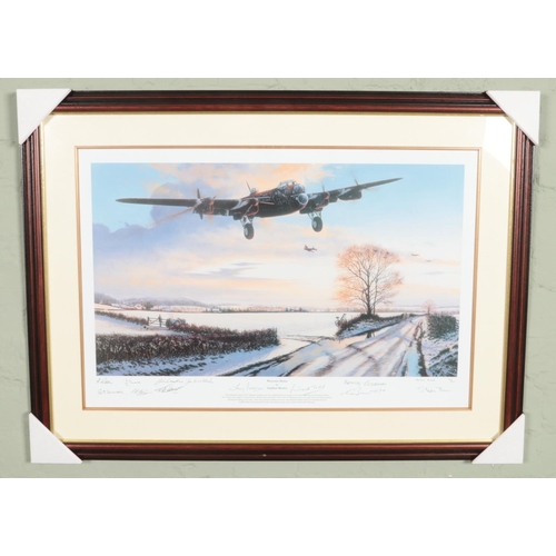 448 - A limited edition military aviation print by Stephen Brown. Titled 'Welcome Home' signed in pencil b... 