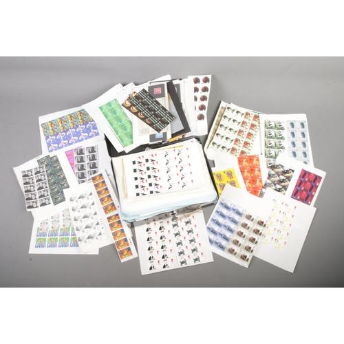 81 - A large collection of unfranked stamp sheets to include many commemorative examples such as Doctor W... 
