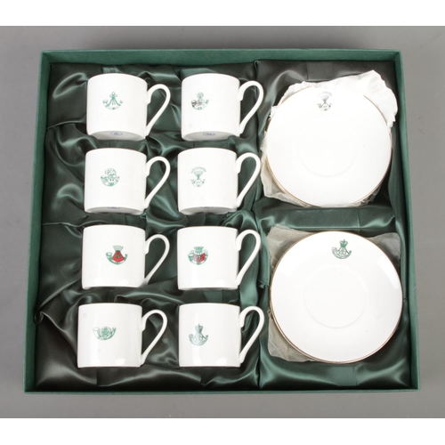 9 - A boxed Impamark Ltd made 'Light Infantry' presentation Fine Bone China tea service. Containing eigh... 