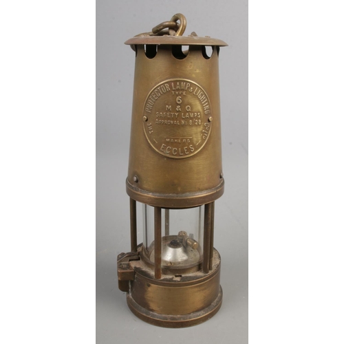 99 - An Eccles 'Type 6' M&Q Miner's Safety Lamp; by The Protector Lamp and Lighting Co. Ltd.
