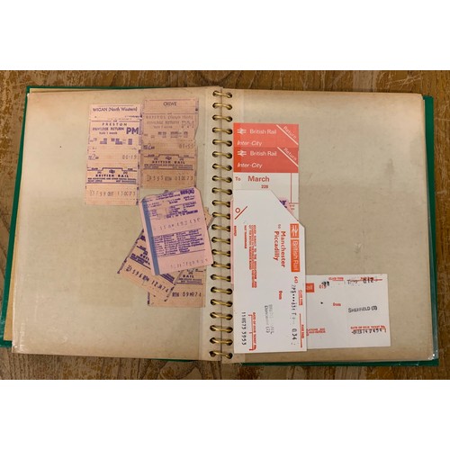 293 - A box of assorted railway books and ephemera to include Platform 5 spotter's guides, photographs and... 