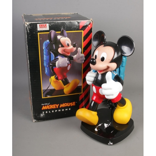 167 - A novelty Mickey Mouse telephone in original box produced by Teleconcept.