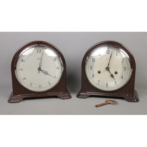 227 - Two Smiths bakelite mantle clocks to include 8 day and Enfield example.