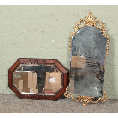 514 - Two wall mirrors to include gilt framed PeerArt example.