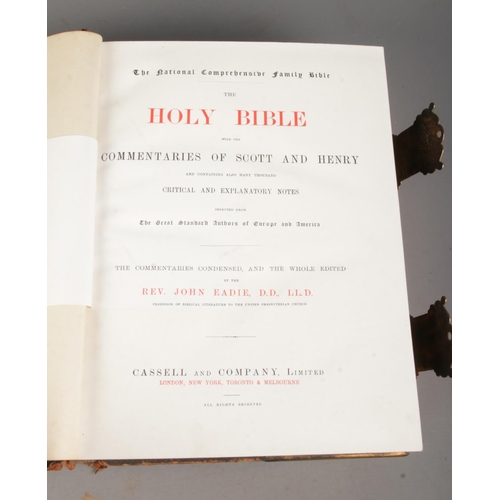 85 - The Illustrated National Family Bible with the Commentaries of Scott & Henry, containing many thousa... 