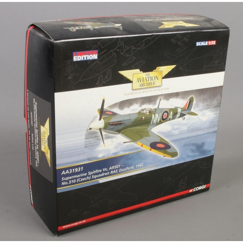 171 - A boxed Corgi Aviation Archive limited edition 1:72 scale Supermarine Spitfire Vc model plane. AA319... 