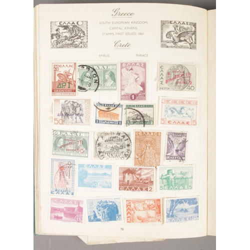 200 - A collection of assorted ephemera, to include two partially filled stamp albums, autograph books fea... 