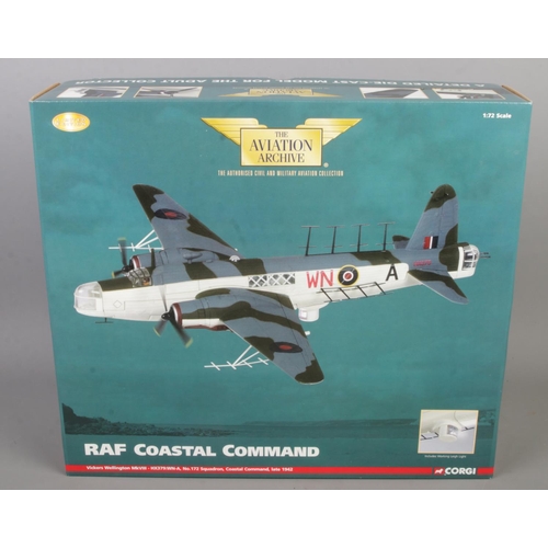 432 - A boxed limited edition Corgi 'The Aviation Archive' 1:72 scale diecast model plane. RAF Coastal Com... 