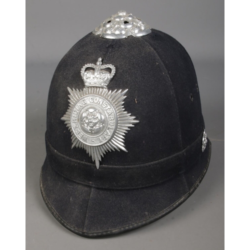 77 - A West Riding Constabulary police helmet.