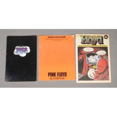 238 - Two music concert souvenir programmes; for Yes from the 1973 tour and Pink Floyd, containing 'The Pi... 