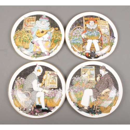 125 - Four limited edition Royal Doulton collectors plates from the 'Behind The Masque' series. Contains '... 