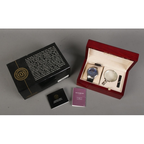 136 - A boxed Accurist 'The Greenwich Royal Commemorative Collection' wristwatch.