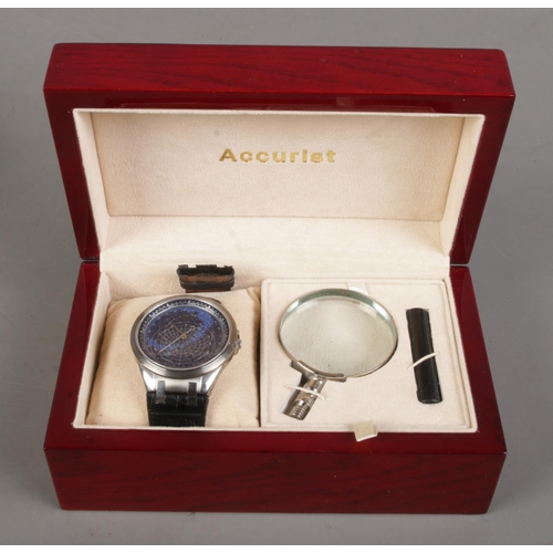 136 - A boxed Accurist 'The Greenwich Royal Commemorative Collection' wristwatch.