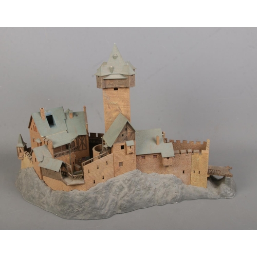 180 - A large Kibri model formed as a castle. (33cm x 49cm)