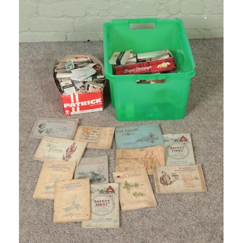 213 - A large collection of cigarette, tea and photo cards of various subjects. To include Wills, John Pla... 