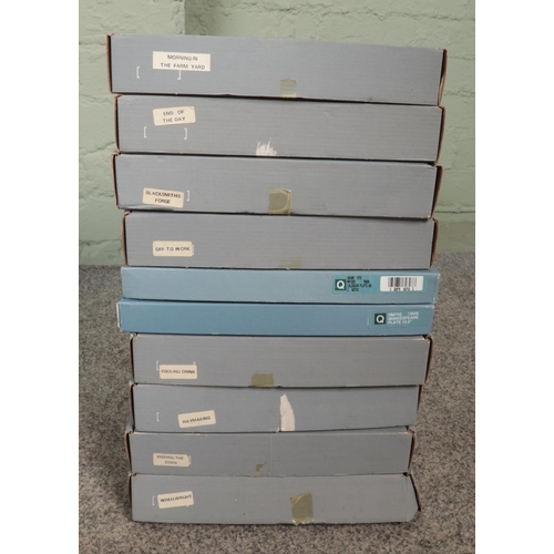 236 - Three boxes of assorted miscellaneous, to include a collection of Wedgwood display plates such as 'B... 