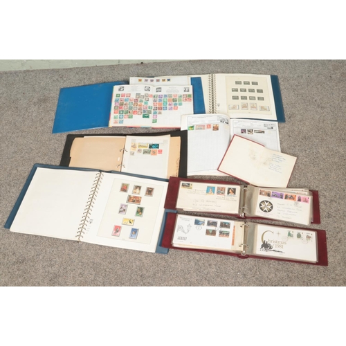 240 - A good collection of partially filled international stamp albums to include selection of Jersey Mint... 