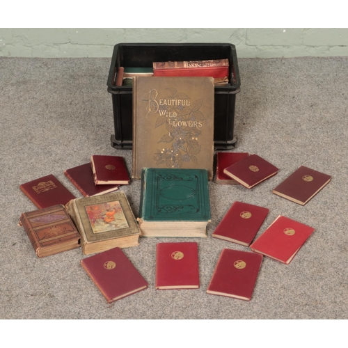 243 - A box of vintage and antique books, to include several Rudyard Kipling novels, published by Macmilla... 