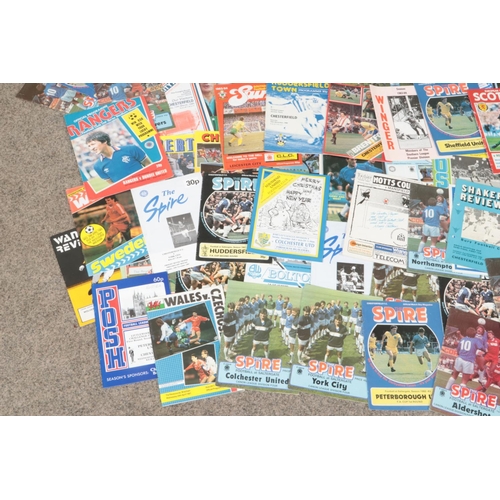 260 - A very large collection of assorted football programmes; from 1980 onwards, including international ... 