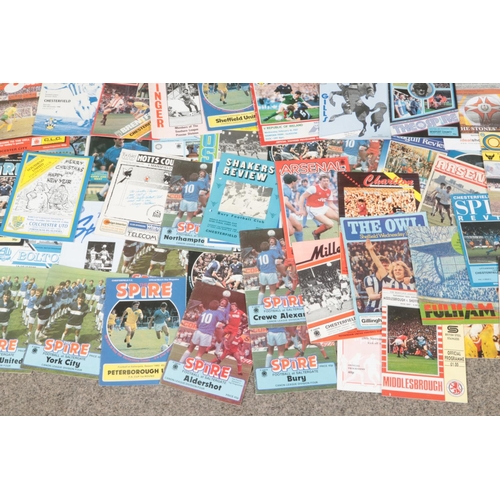 260 - A very large collection of assorted football programmes; from 1980 onwards, including international ... 