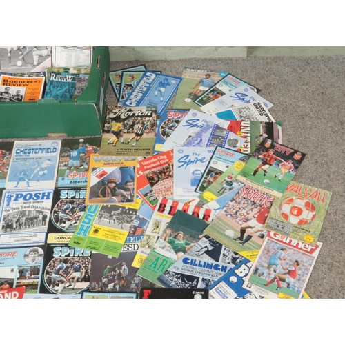 260 - A very large collection of assorted football programmes; from 1980 onwards, including international ... 