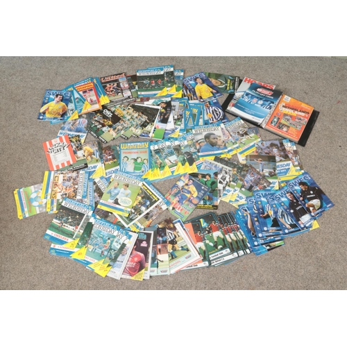 264 - A large quantity of Sheffield Wednesday programs ranging from 70's, 80's, 90's and later, includes s... 