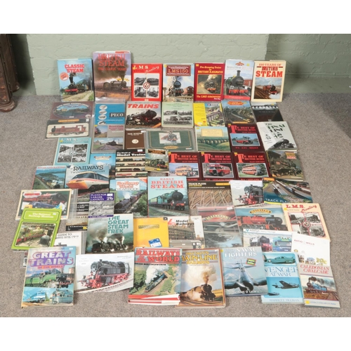 280 - Three boxes of mostly Railway books. Includes Hornby examples, etc.