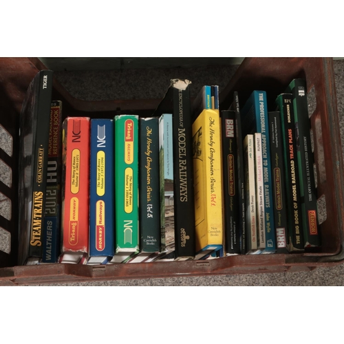 280 - Three boxes of mostly Railway books. Includes Hornby examples, etc.