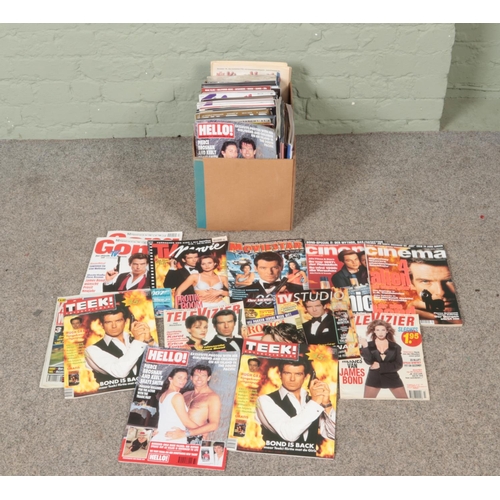 283 - A box of James Bond related magazines.