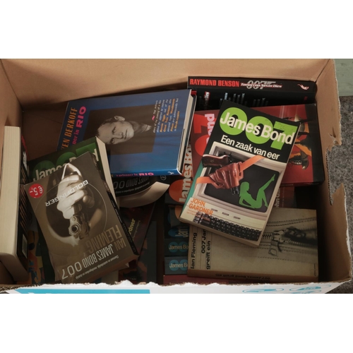 287 - A box of James Bond books.